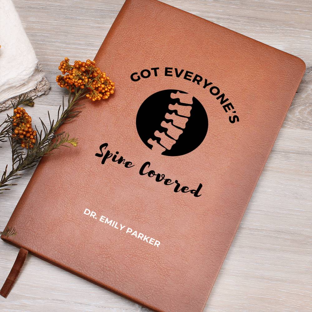 Personalized Chiropractic Journal, Chiropractor Gift for Chiropractor, Chiropractor Grad Gift, Chiropractor Notepad, Back Spine Doctor Decor