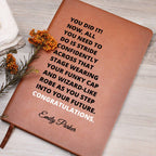 Graduation necklace journal congratulations degree gift idea grad hat and robe future stepping congratulatory milestone celebration