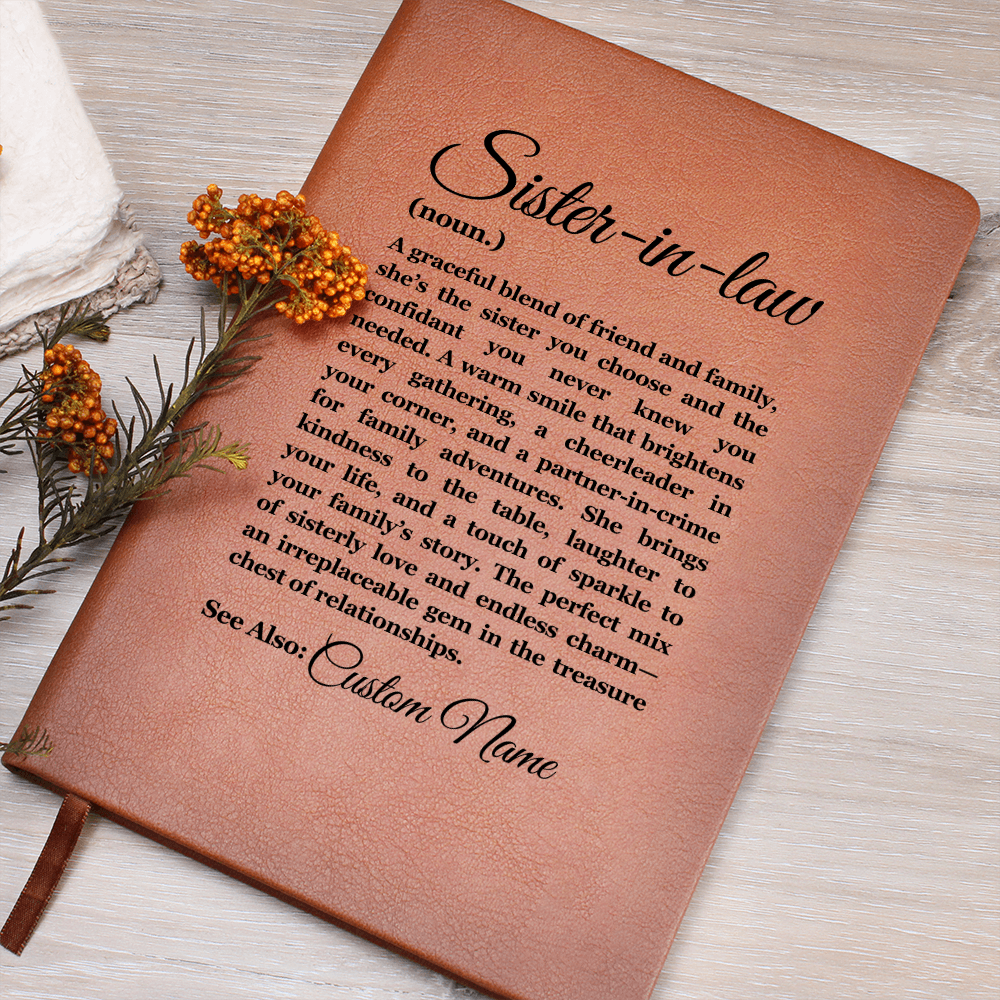 Birthday Gift for Sister in Law, Heartfelt Keepsake, Sister in law Journal, Sister in Law Appreciation, Thoughtful Sentimental Gift for Her