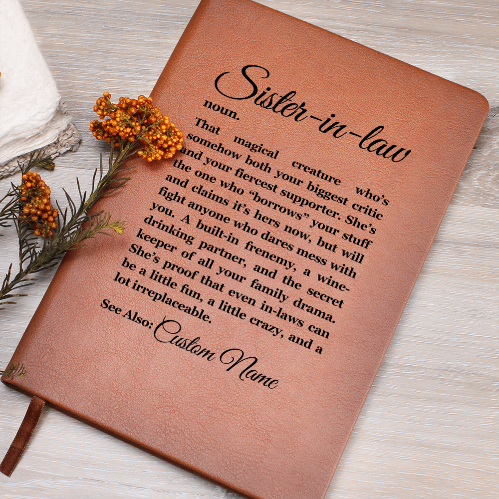Birthday Gift for Sister in Law, Heartfelt Keepsake, Sister in law Journal, Sister in Law Appreciation, Thoughtful Sentimental Gift for Her