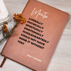 Personalized Mentor Journal, Manager gift, teacher gift, coach gift, speaker gift, social worker gift, Christmas gift for boss, leader gift