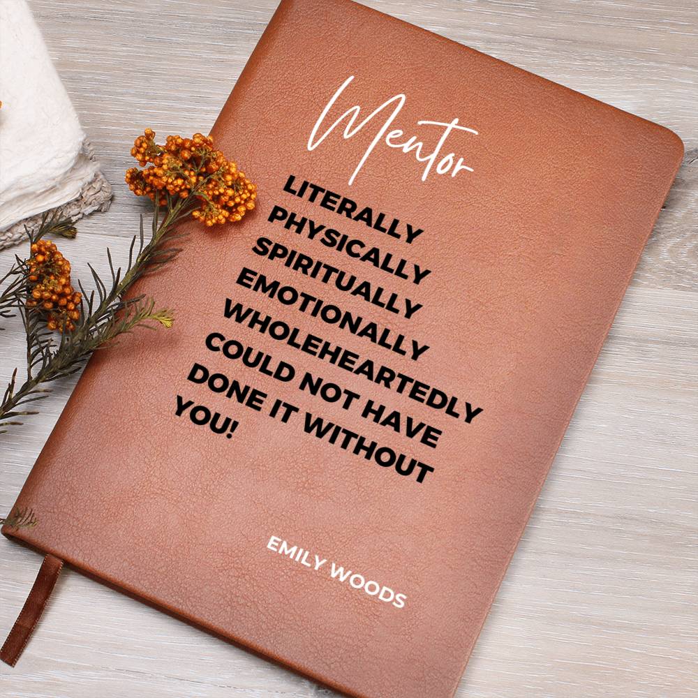 Personalized Mentor Journal, Manager gift, teacher gift, coach gift, speaker gift, social worker gift, Christmas gift for boss, leader gift