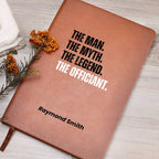 Personalized Wedding Officiant Book, Ceremony Journal, Speech Sermon Toast, thank you Pastor Host Gift, reverend notebook, wedding day gifts