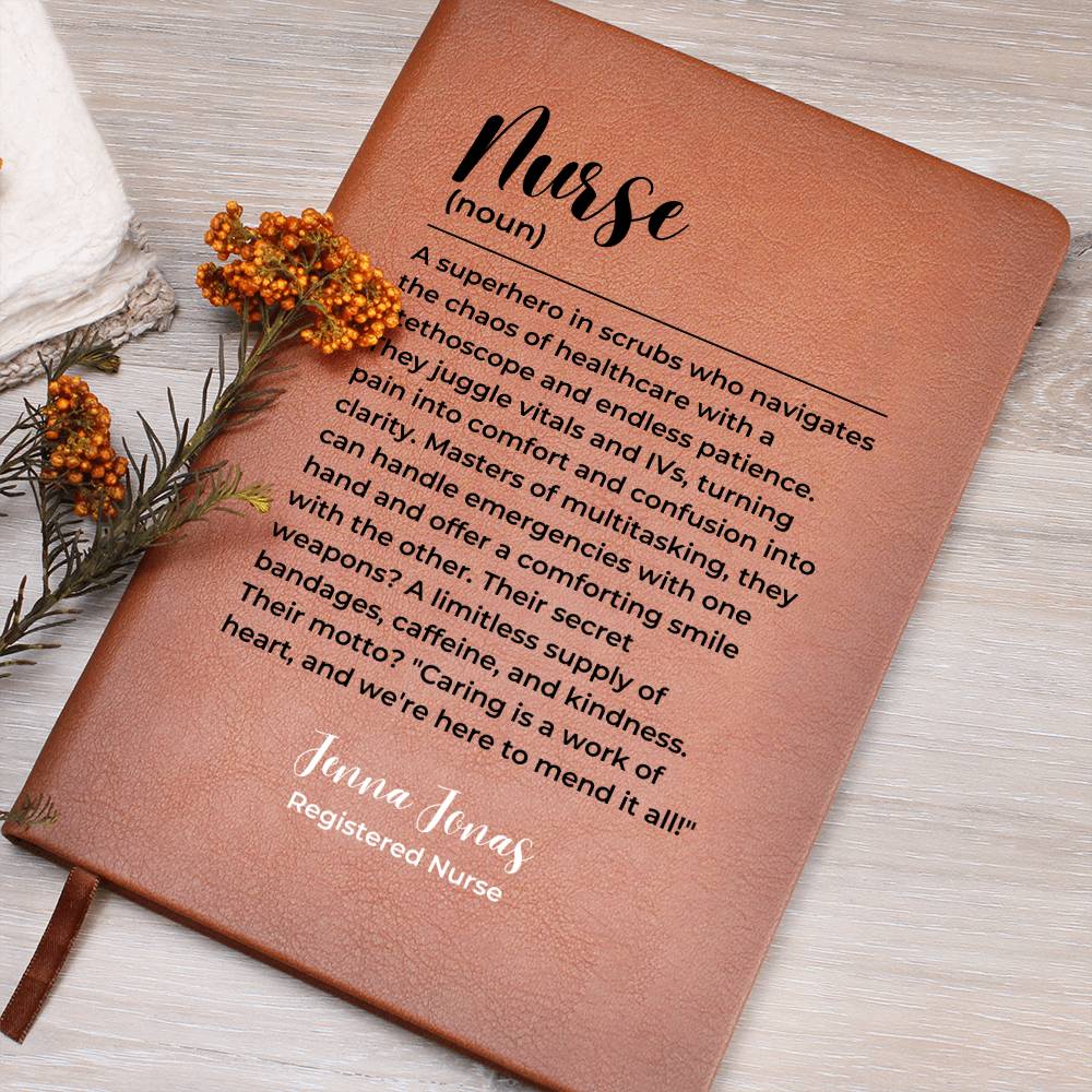 Personalized nurse gift, gift for nurse, nurse graduation gift journal, nurse retirement gift A5 diary, Custom Name Nurse Christmas gift