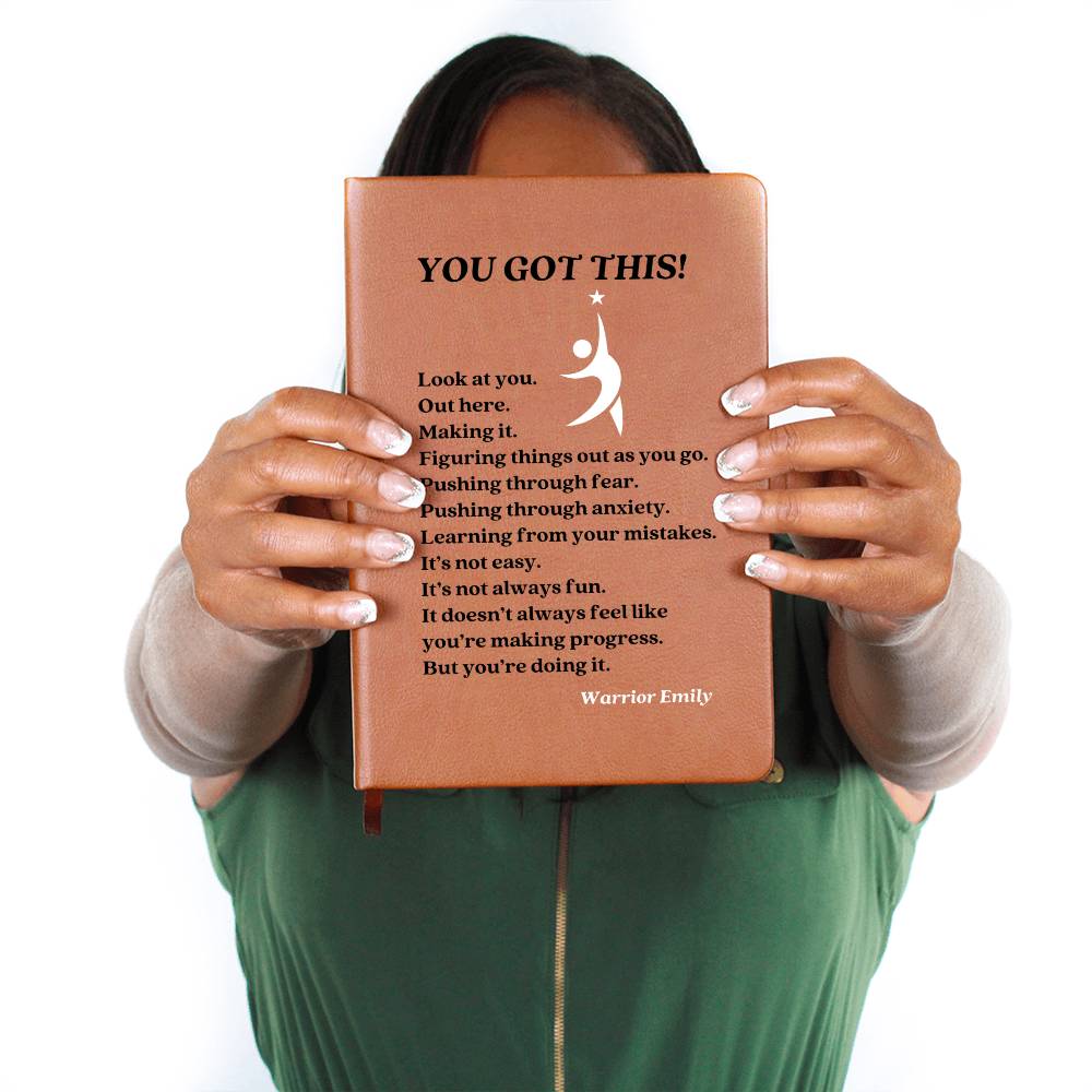 You Got This Inspirational Custom Name Journal, Personalised Name Notebook Gift, Empowerment Affirmations Strength Resilience, Warrior gift