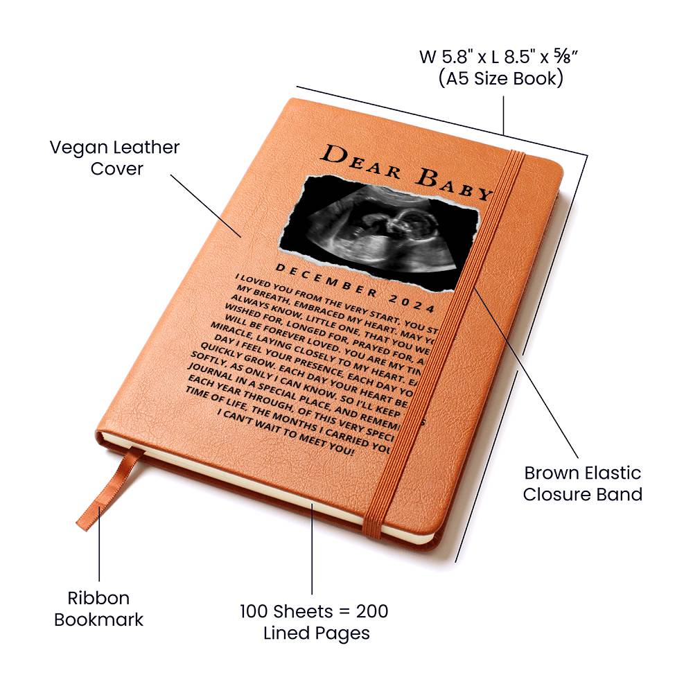 Pregnancy Journal for Expecting Mom, Mothers Day Gift, Baby Shower Gift, Baby Keepsake Journal, New Mom Gift Pregnancy Announcement