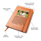 Personalised I Closed My Eyes Daughter Leather Journal Sentimental Keepsake Gift for Daughter Wedding Day Graduation Birthday Proud Mother