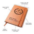 Gift for mobile notary, Loan Signing Agent Journal, Engraved Notary Journal,  Gift for Notary Public, Signing Service Journal, Mobile Notary,