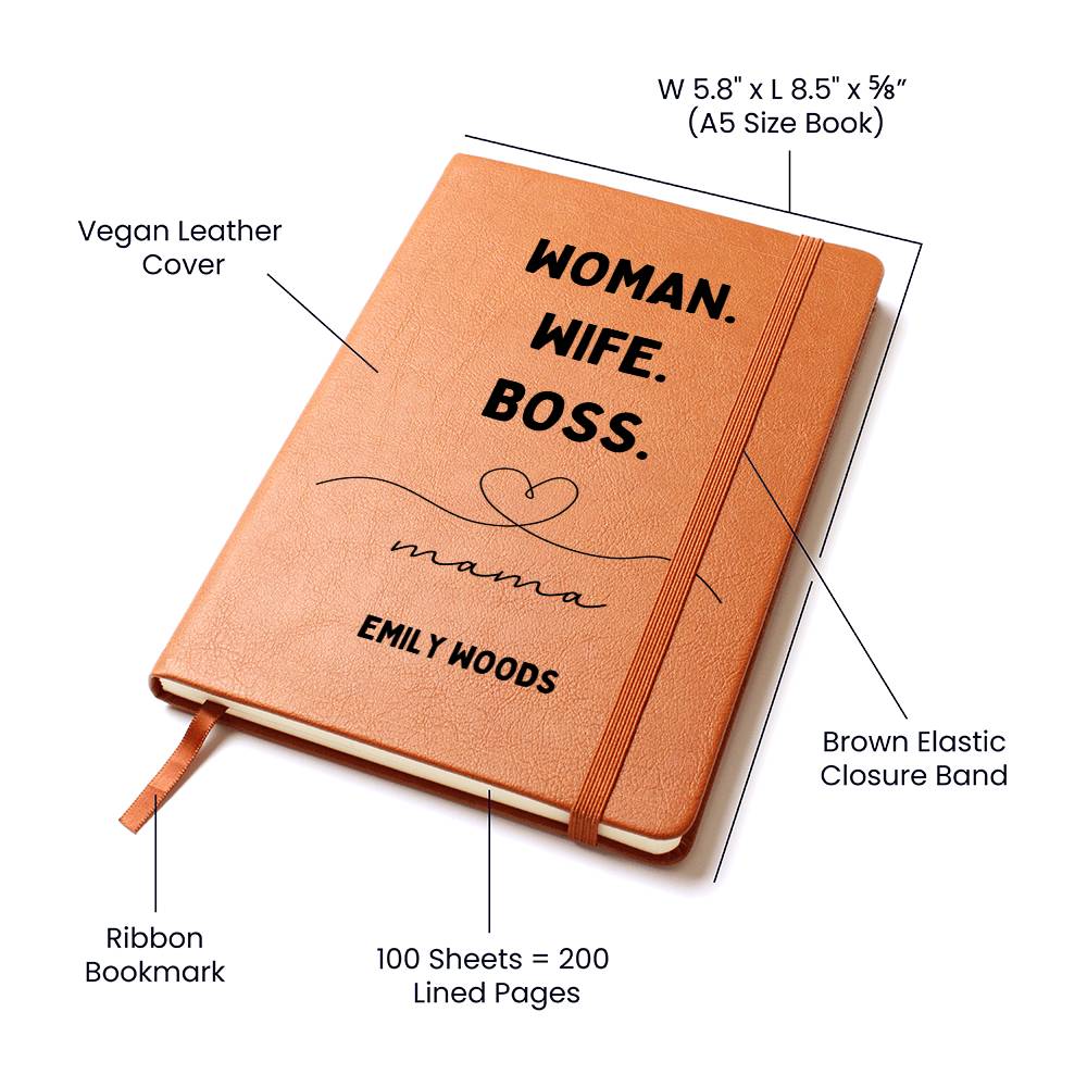 Woman Wife Boss Mama Journal Boss Lady, Boss Life Vibes Notebook Boss Mum Mother's Day Gift Boss Babe Boss Women Corporate Gifts for Manager