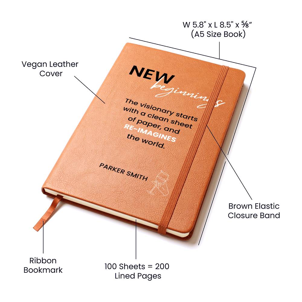 New Beginnings Journal - Retirement Gift, Retirement of Coworker, Retirement Gifts for Women Coworker, Nurse Retirement, Corporate Gifts, Boss