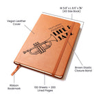 Saxophone Musician Gift, Custom Name Gift, Personalized Saxophone Journal, Saxophone Player, Saxophone Lover, Music Lover, Music Jazz Gift