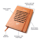 Personalized Name Leather Journal, Motivational Inspirational Quotes, In My Era Diary, Self Love Club, Dreams & Wellness Mental Health Gift