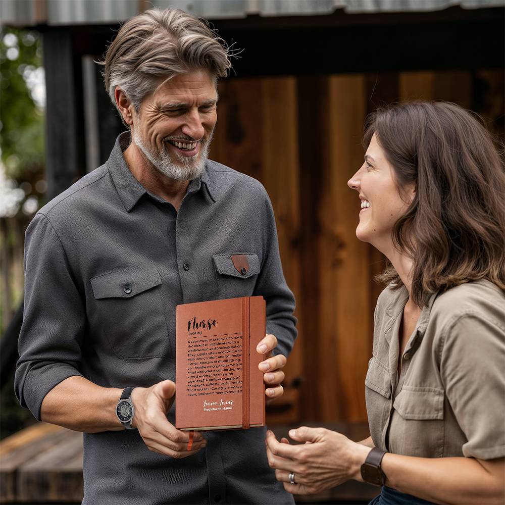 Personalized nurse gift, gift for nurse, nurse graduation gift journal, nurse retirement gift A5 diary, Custom Name Nurse Christmas gift