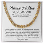 Personalised Promise Necklace For Him, Promise Gifts For Him, Boyfriend Promise Necklace, Gift For Boyfriend, Guy Valentine Gift, Boyfriend Birthday Gift