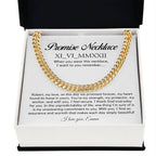 Personalised Promise Necklace For Him, Promise Gifts For Him, Boyfriend Promise Necklace, Gift For Boyfriend, Guy Valentine Gift, Boyfriend Birthday Gift