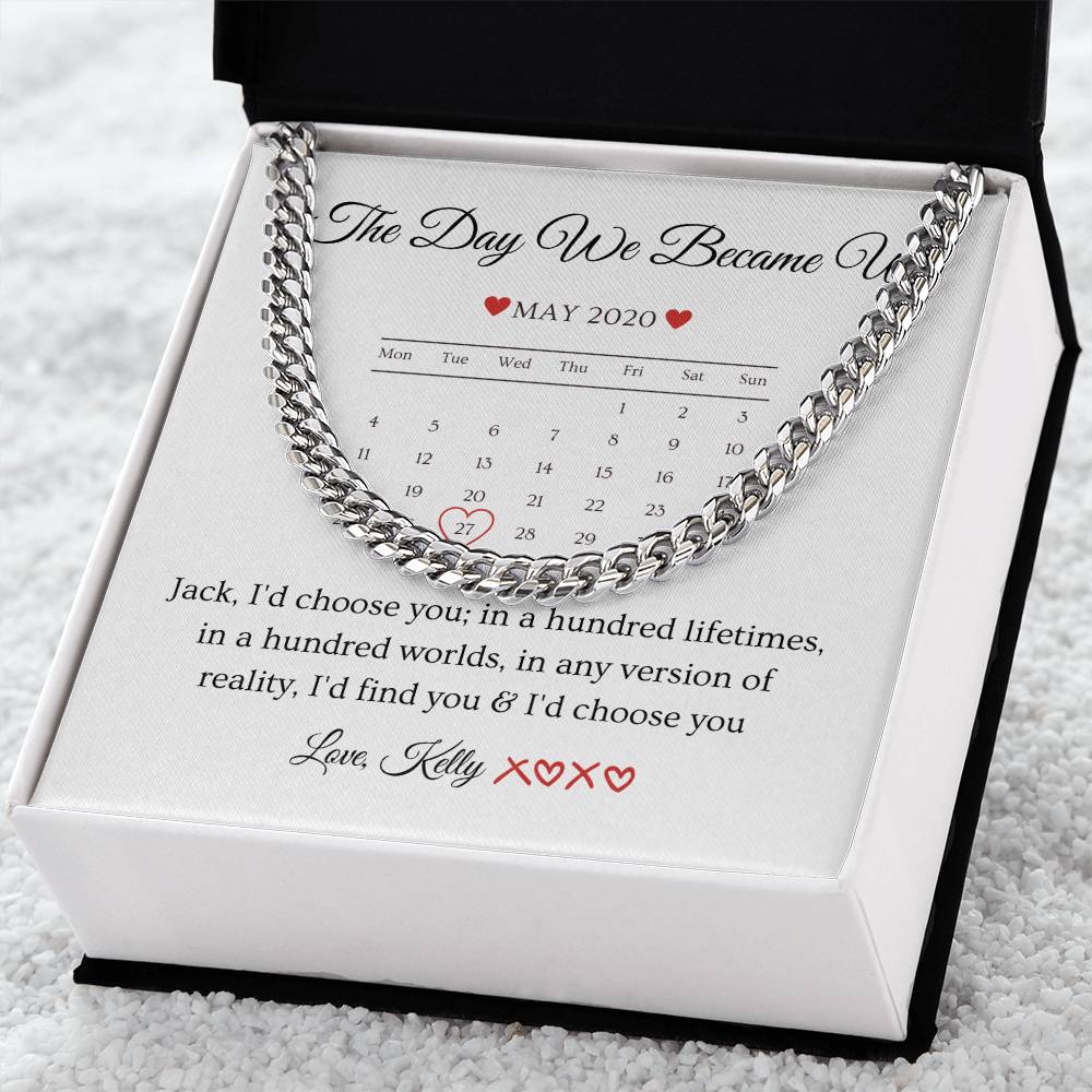 Personalised Names & Date Message, Valentine's Day Gift for Him, Birthday Gift For Boyfriend, Anniversary Gift For Husband,To My Man, My Guy