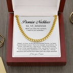 Personalised Promise Necklace For Him, Promise Gifts For Him, Boyfriend Promise Necklace, Gift For Boyfriend, Guy Valentine Gift, Boyfriend Birthday Gift