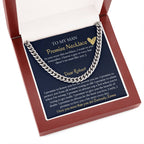 Personalized Cuban Promise Chain For Him, Anniversary Gift For Husband, Valentine's Gift For Boyfriend, To My Man Customized Birthday Gift