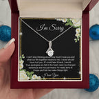 I'm Sorry Necklace, Apology Gift for Her, Forgiveness Gift I'm Sorry Necklace Gift for Wife Girlfriend, Gift To Say Sorry, Made A Mistake
