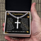 Graduation Necklace congratulations degree gift idea grad hat and robe congratulatory university college milestone celebration