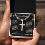 Graduation Necklace congratulations degree gift idea grad hat and robe congratulatory university college milestone celebration