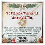 Christmas Gift Necklace For Mom - Gift For Mom - Merry Christmas Mom Necklace - Mother Christmas Necklace With Message Card - Mom Gift
