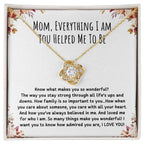 To My Mom Necklace, Mothers Day Necklace, Gift for Mother, Mum Jewellery Gift, Jewelry Mom Gift from Son from Daughter Valentines Day Gift