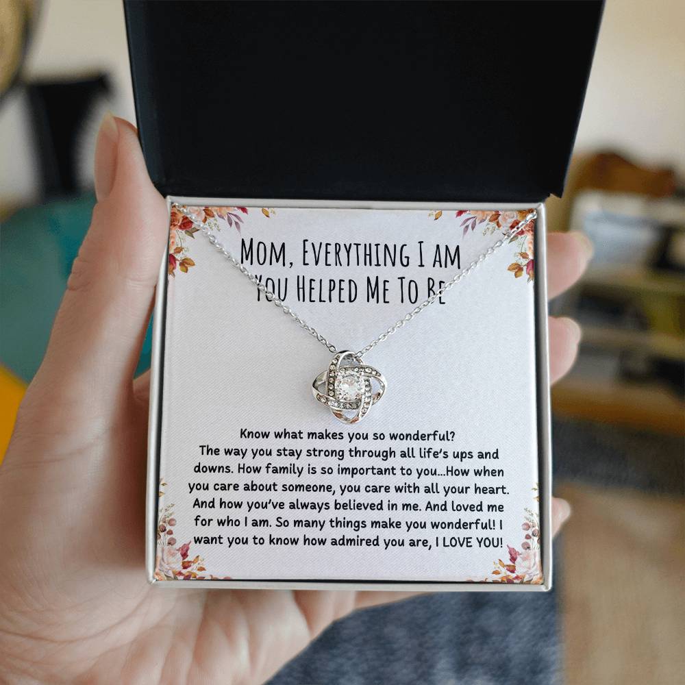 To My Mom Necklace, Mothers Day Necklace, Gift for Mother, Mum Jewellery Gift, Jewelry Mom Gift from Son from Daughter Valentines Day Gift