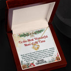 Christmas Gift Necklace For Mom - Gift For Mom - Merry Christmas Mom Necklace - Mother Christmas Necklace With Message Card - Mom Gift