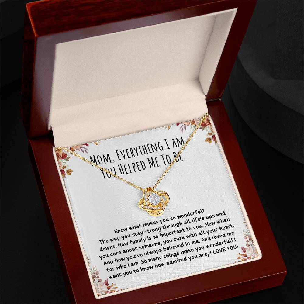 To My Mom Necklace, Mothers Day Necklace, Gift for Mother, Mum Jewellery Gift, Jewelry Mom Gift from Son from Daughter Valentines Day Gift