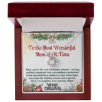 Christmas Gift Necklace For Mom - Gift For Mom - Merry Christmas Mom Necklace - Mother Christmas Necklace With Message Card - Mom Gift