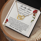 Personalised Roman Numeral Names Message Necklace Gift for Mom, Valentines Day Custom Gift, Mother's Day Gift To my Mom from Daughter