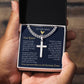 Personalized Cuban Promise Chain For Him, Anniversary Gift For Husband, Valentine's Gift For Boyfriend, To My Man Customized Birthday Gift