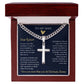 Personalized Cuban Promise Chain For Him, Anniversary Gift For Husband, Valentine's Gift For Boyfriend, To My Man Customized Birthday Gift