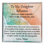 Personalized name necklace valuable ocean life lessons Gifts motivational inspiration wisdom unstoppable spirit empowering Gift for Daughter