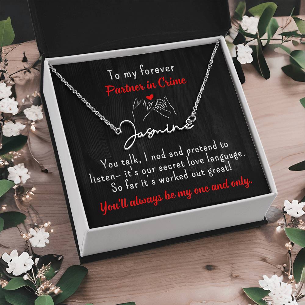 Personalized Gifts, Gift For Her, Custom Name Necklace, Valentine Gift for Girlfriend, Anniversary Gift for Wife, Birthday Gift for Soulmate