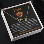 May the odds be ever in your favor Custom Necklace, Songbirds & Snakes, The Ballad Of, Mockingjay Hope Name Necklace Gifts for Best Friend