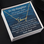 Personalized name necklace valuable ocean life lessons Gifts motivational inspiration wisdom unstoppable spirit empowering Gift for Daughter