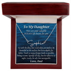 Personalized name necklace valuable ocean life lessons Gifts motivational inspiration wisdom unstoppable spirit empowering Gift for Daughter