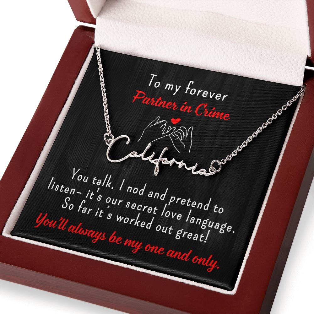 Personalized Gifts, Gift For Her, Custom Name Necklace, Valentine Gift for Girlfriend, Anniversary Gift for Wife, Birthday Gift for Soulmate