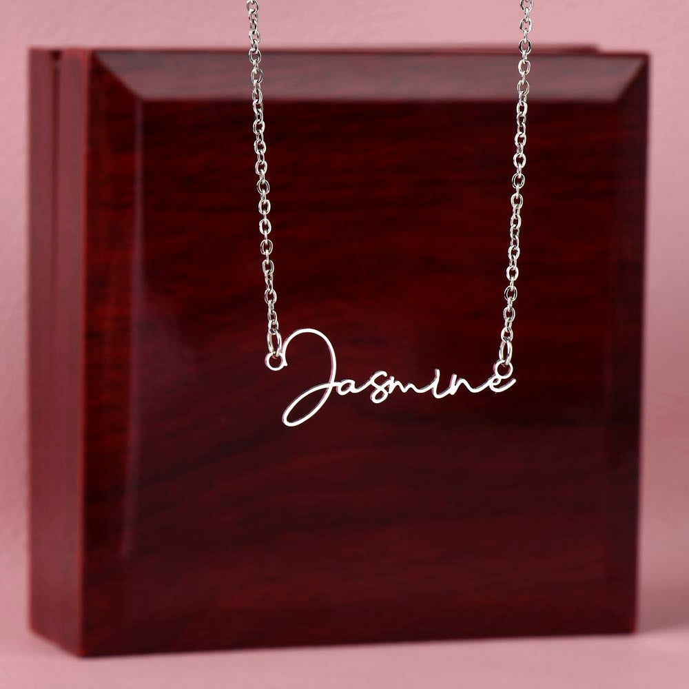 Custom Name Necklace Gift from Parents to Daughter Present from Father Mother To my Daughter From Mom Dad Birthday Anniversary Valentines