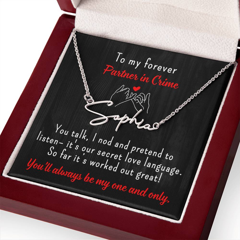 Personalized Gifts, Gift For Her, Custom Name Necklace, Valentine Gift for Girlfriend, Anniversary Gift for Wife, Birthday Gift for Soulmate