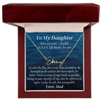 Personalized name necklace valuable ocean life lessons Gifts motivational inspiration wisdom unstoppable spirit empowering Gift for Daughter