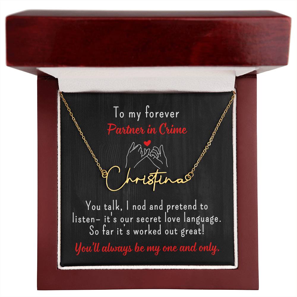 Personalized Gifts, Gift For Her, Custom Name Necklace, Valentine Gift for Girlfriend, Anniversary Gift for Wife, Birthday Gift for Soulmate