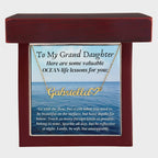 Personalized name necklace valuable ocean life lessons motivational inspiration wisdom unstoppable spirit empowering Grand Daughter Gift