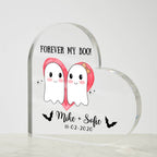 Valentines Decor,Valentines Day Gift,Custom Couple Gift with Names & Date,Personalized Gifts,Gothic Decor,Spooky Forever My Boo,Couple Decor