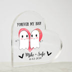 Valentines Decor,Valentines Day Gift,Custom Couple Gift with Names & Date,Personalized Gifts,Gothic Decor,Spooky Forever My Boo,Couple Decor