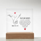 Personalized Couple Acrylic Plaque, Hand Holding Line Art Custom Valentine Gifts, Couple Anniversary Birthday Home Decor, Gift For Him & Her
