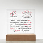 Sourdough Love Anniversary Plaque, Custom Couple Initials Date, Homesteader Homesteading Gifts, Homemaker Bread Baking Gift for Partner