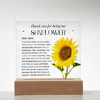 Personalised Special Person Gifts Flower Gift for Friends Mentor Birthday Gift Acrylic Plaque Sentimental Appreciation Gifts Thank You Gift
